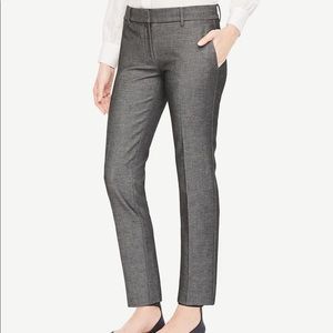 Ann Taylor Devin fit grey ankle pants
